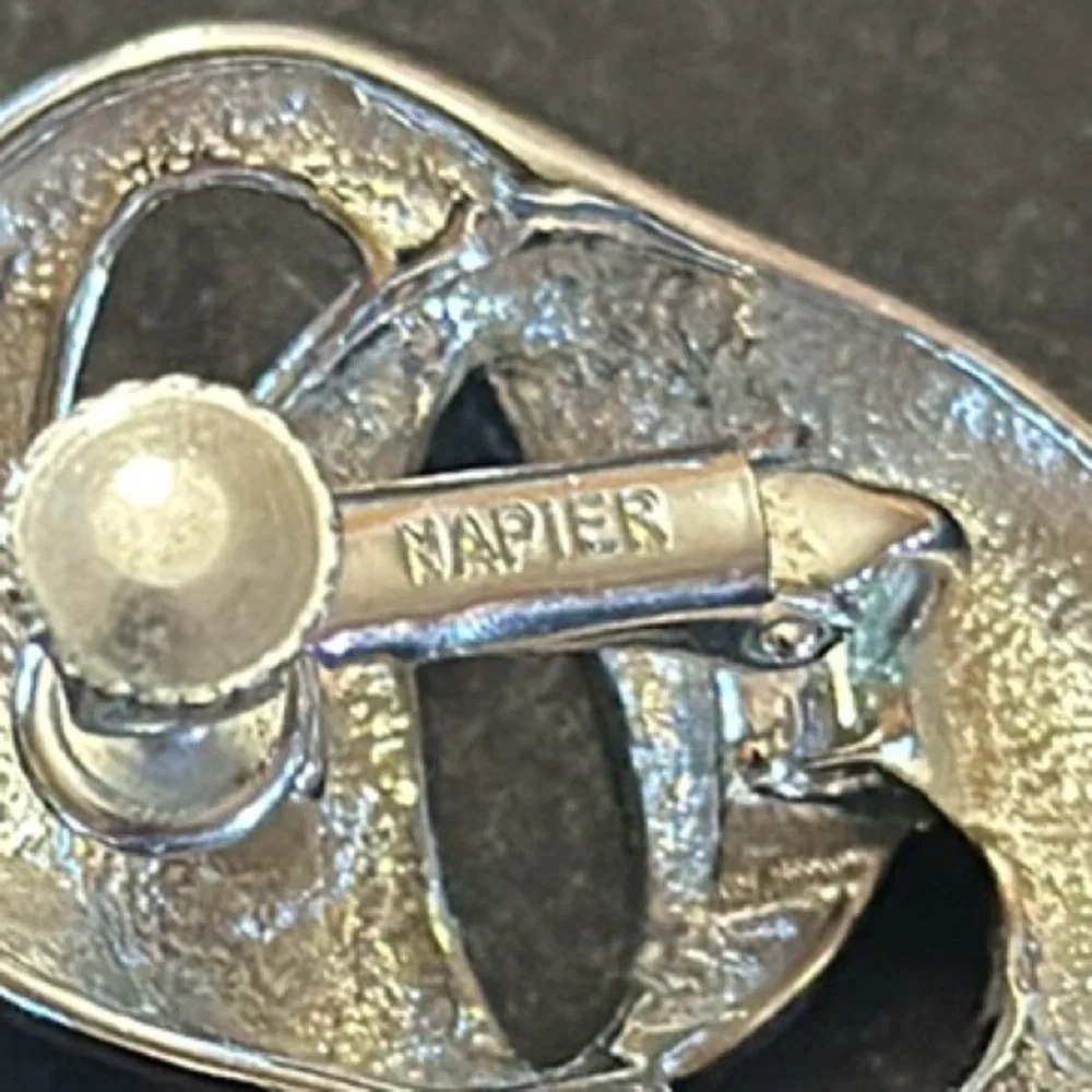 Napier Screw Back Silver-Tone Clip On Earrings
